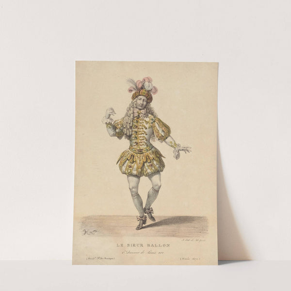 Le Sieur Ballon, 1er danseur de Louis XIV (1821) by Hippolyte Lecomte
