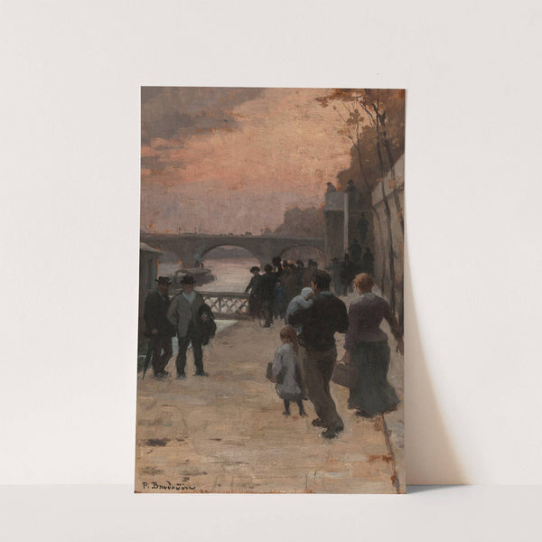 Le soir à Paris by Paul Albert Baudouin