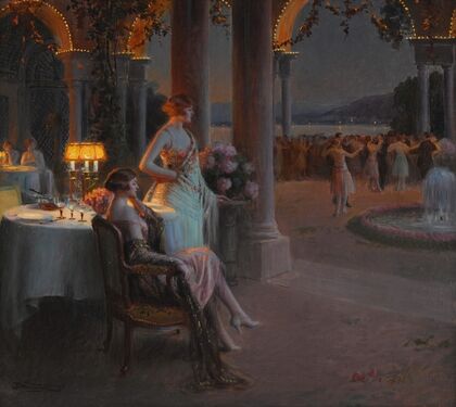 Le Soir sur la terasse