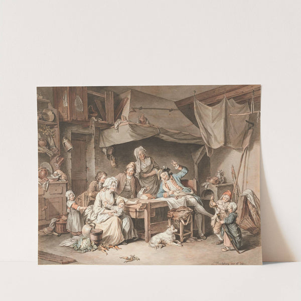 Le soldat en semestre (1770) by Sigmund Freudenberger