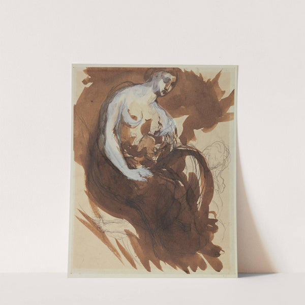 Le Sommeil, Femme assise by Pierre Puvis de Chavannes