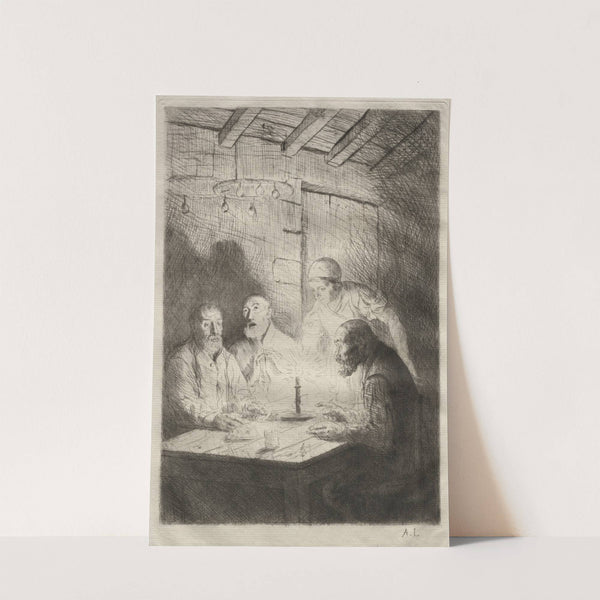 Le Souper chez misère (c. 1857–1911) by Alphonse Legros