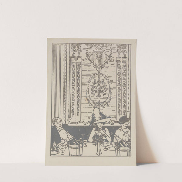 Le souper Montmartrois (1912) by Jean-Émile Laboureur