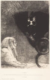 Le Sphynx…mon regard que rien ne peut devier, demeure tendu a travers les choses sur un horizon inaccessible. La Chimere; Moi,Je suis legere et joyeuse (1889)