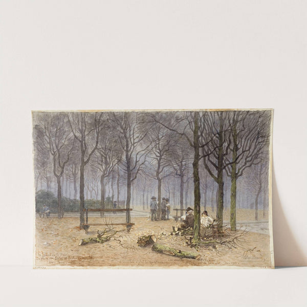 Le square de la Mairie, la place des Ecoles et la place du marché by Félix Brard