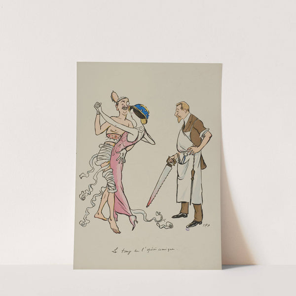 Le tango de l’opéré comique ; Mme Doyen, M Doyen (1913) by Georges Goursat (Sem)