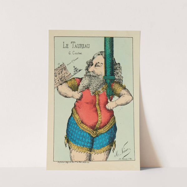 Le Taureau G. Courbet Exercice très dangereux (se méfier des Courbet.ures) (1871) by H. Nérac