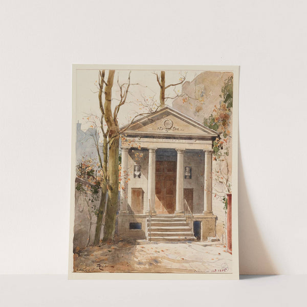 Le temple de l’Amitié, rue Jacob (1915-1945) by Fédor Hoffbauer