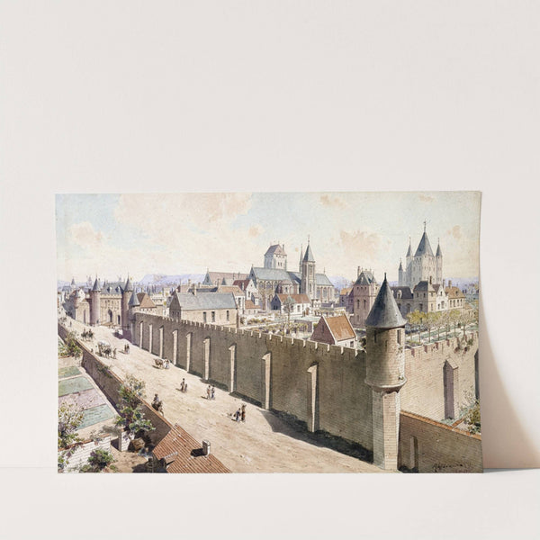 Le Temple en 1450 (1915-1945) by Fédor Hoffbauer