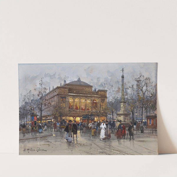 Le Théâtre Du Châtelet, Paris by Eugène Galien-Laloue