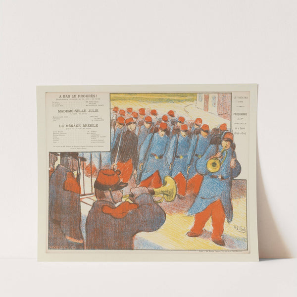 Le Théâtre – Libre – Programme – du 3me – Spectacle – de la Saison – 1892-1893 (1892-1893) by Henri-Gabriel Ibels