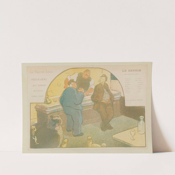 Le Théâtre Libre – Programme – du 4me spectacle – de la Saison – 1892-1893 (1892-1893) by Henri-Gabriel Ibels