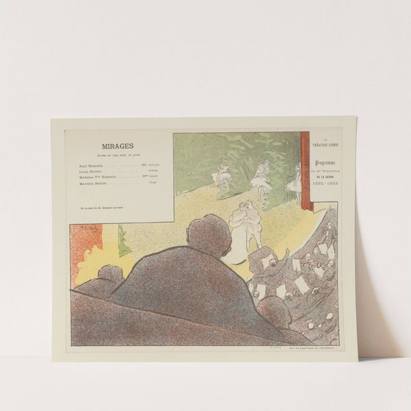 Le Théâtre Libre – Programme – du 5me Spectacle – de la Saison – 1892-1893 (1892-1893) by Henri-Gabriel Ibels