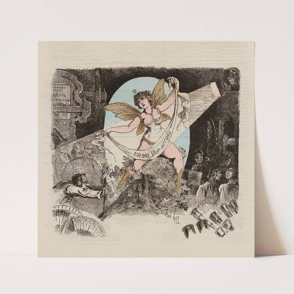 Le théâtre moderne (1866) by André Gill