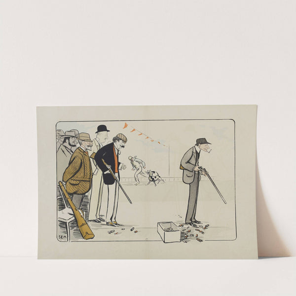 Le tir aux pigeons (1905) by Georges Goursat (Sem)