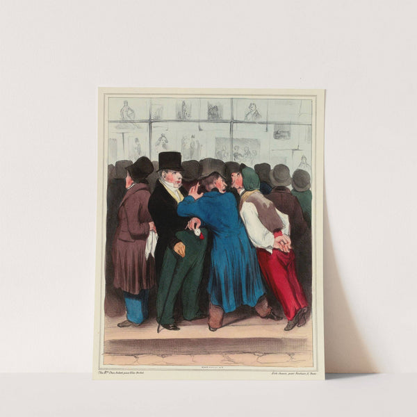 Le tirage (1835) by Honoré Daumier
