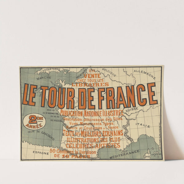 Le Tour de France (1877) by Lith. Van Geleyn