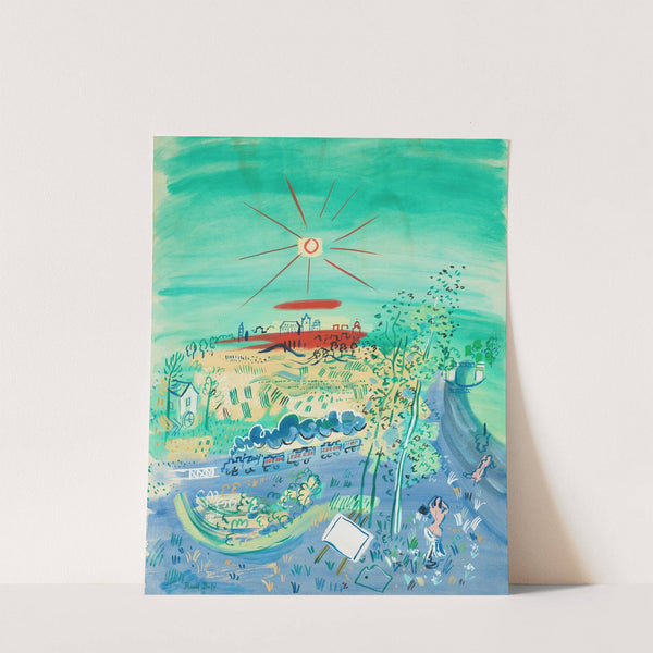 Le train bleu (1935) by Raoul Dufy