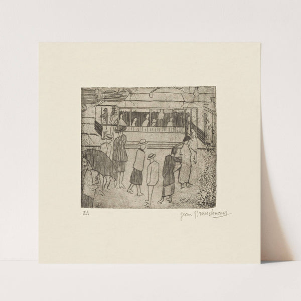 Le tramway (1920) by Jean Brusselmans