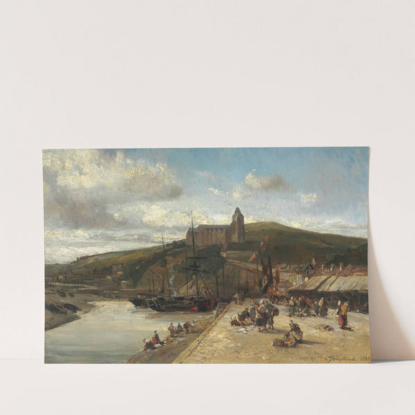 Le Tréport, Le Matin, Normandie by Johan Barthold Jongkind