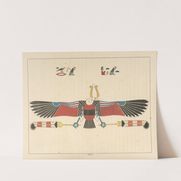 Le vautour, emblème vivant de Néith. by Léon-Jean-Joseph Dubois