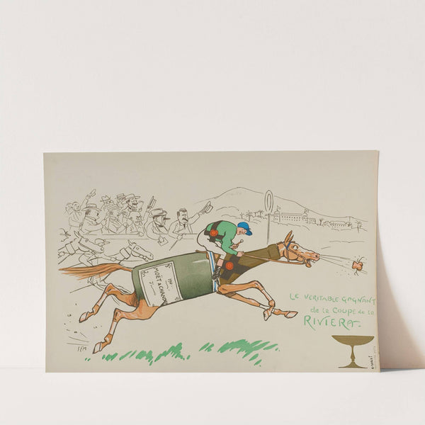 le véritable gagnant de la coupe de la Riviera (1913) by Georges Goursat (Sem)