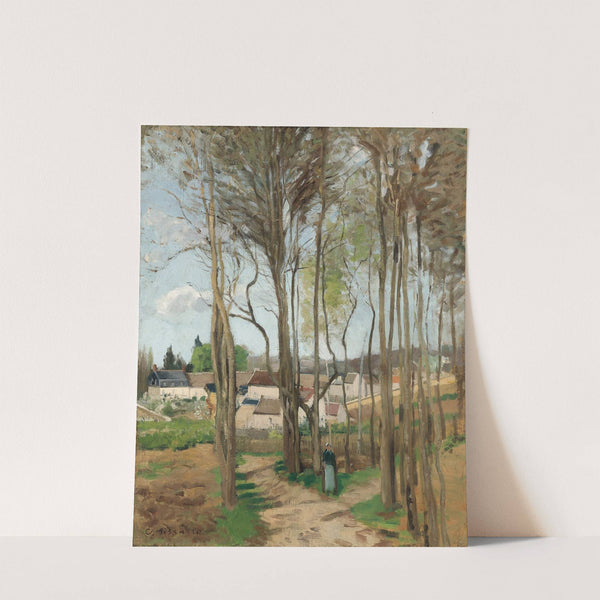 Le village à travers les arbres (circa 1869) by Camille Pissarro