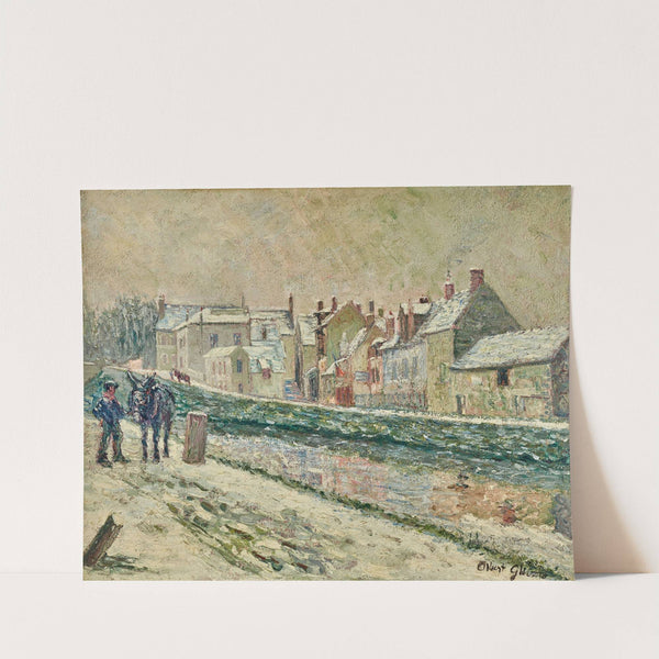 Le village de Moret-sur-Loing sous la neige (circa 1901) by Albert Gleizes