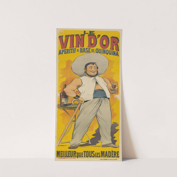Le vin d’or, apéritif à base de quinquina. Meilleur que tous les Madère (1892) by Imp. Camis