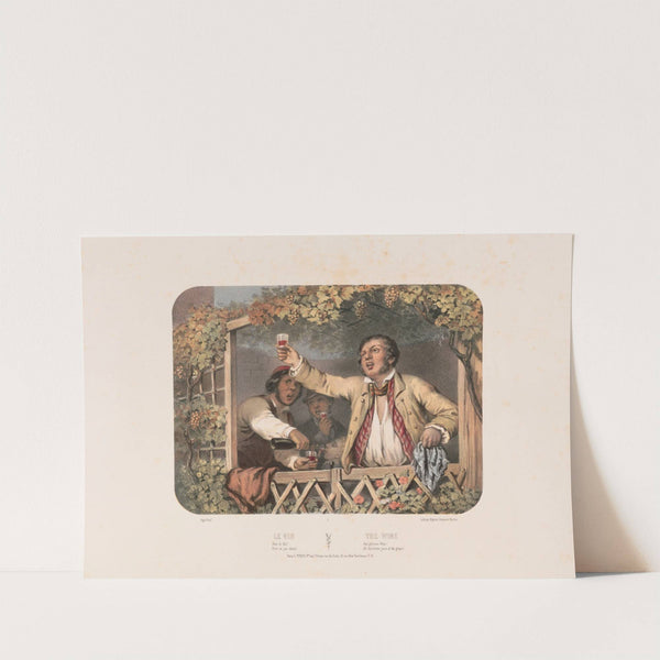 Le vin. The wine by Edmé Jean Pigal