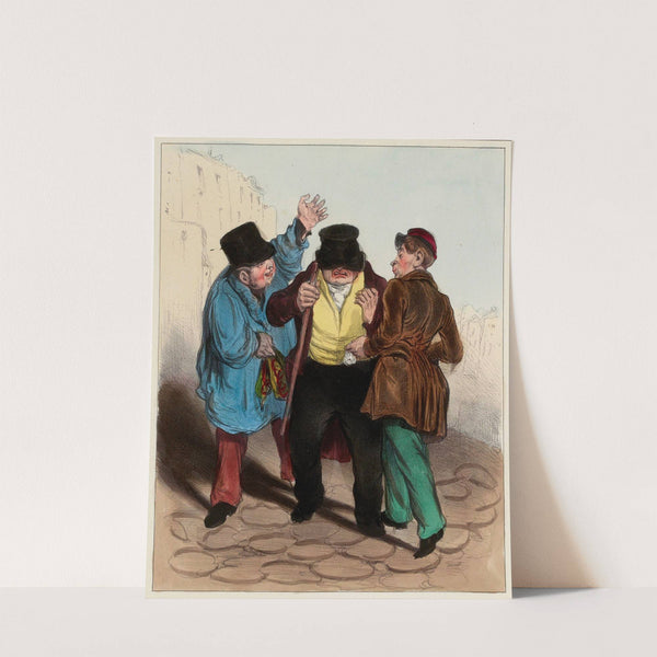Le vol au renfoncement (1835) by Honoré Daumier