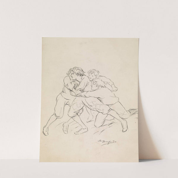 Leads a football team to victory (1897) by Oliver Herford