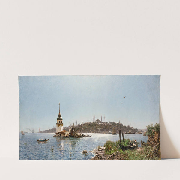 Leander’s Tower And The Old City Beyond, Constantinople by Carl Saltzmann