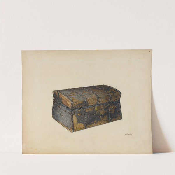 Leather Covered Trunk by John Cutting