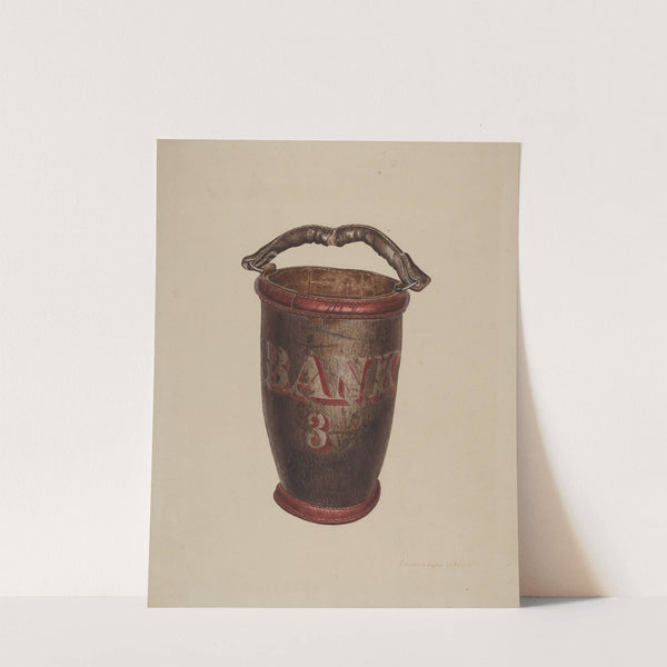 Leather Water Bucket by Edward L. Loper