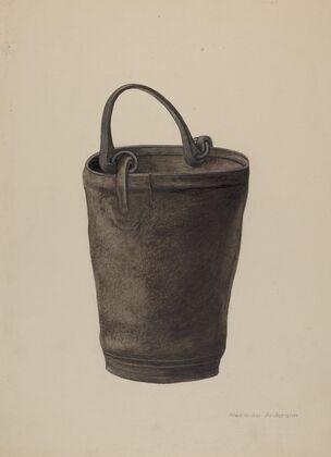 Leather Water Bucket