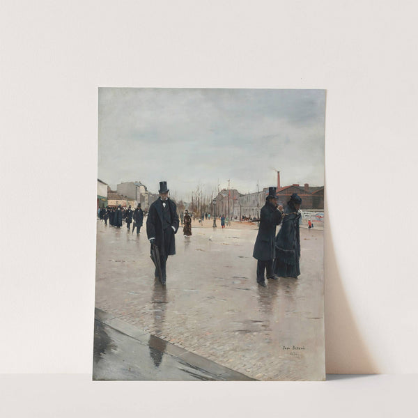 Leaving Montmartre Cemetery by Jean Béraud