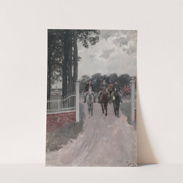 Leaving Mount Vernon For The Congress Of The Colonies by Howard Pyle