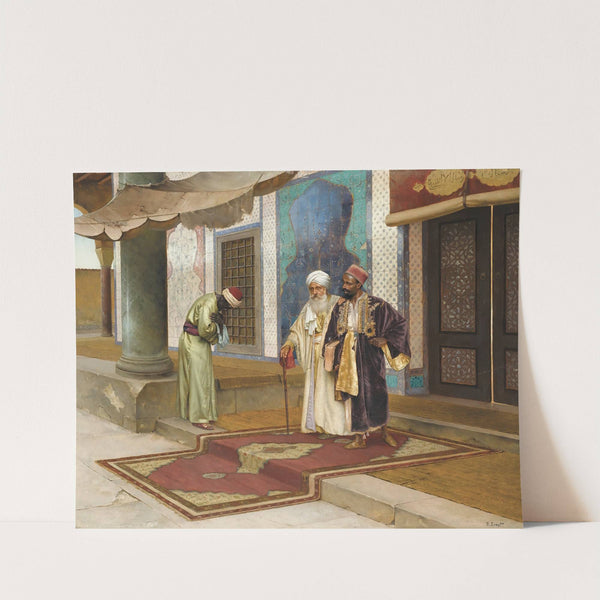Leaving The Mosque by Rudolf Ernst