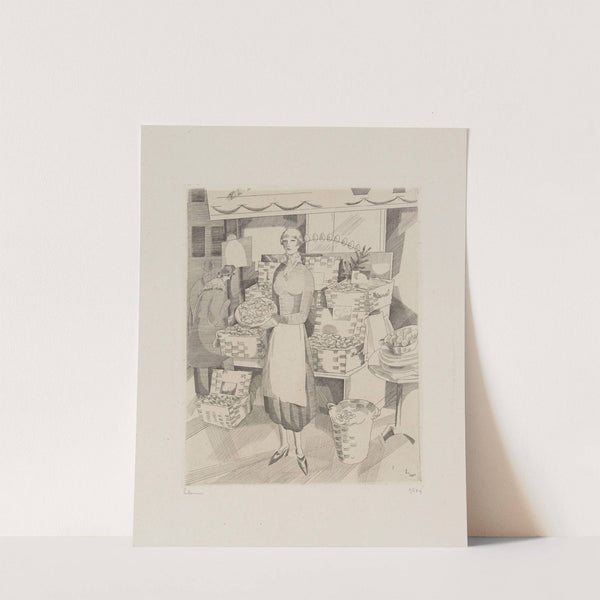 L’écaillère (1928-1928) by Jean-Émile Laboureur