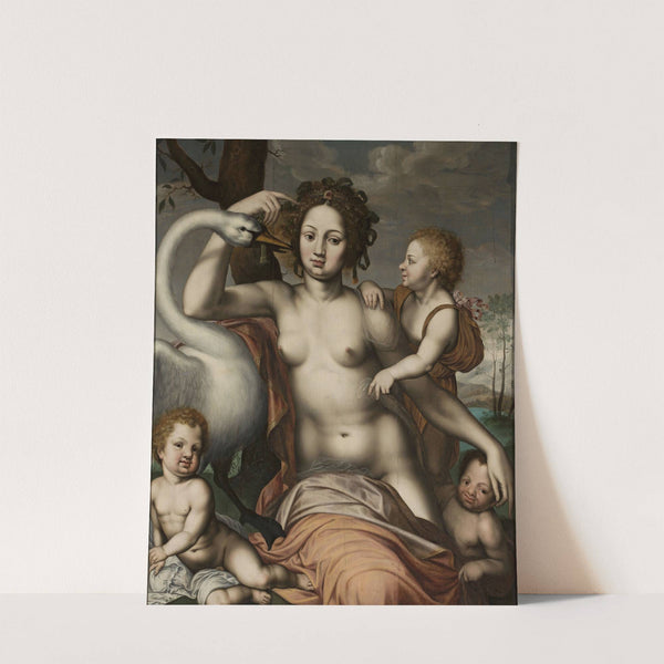 Leda and the swan by After Vincent Sellaer