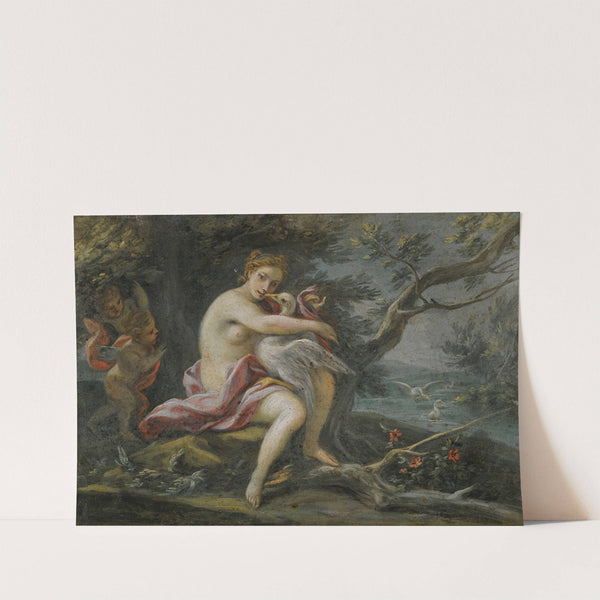 Leda And The Swan by Filippo Falciatore