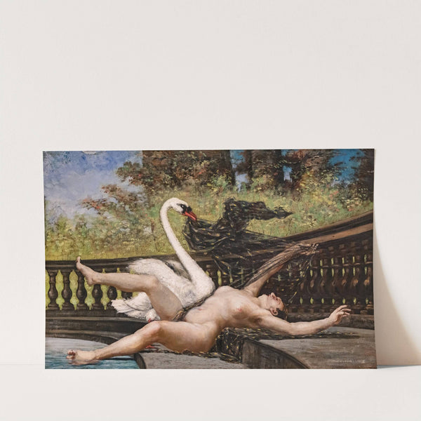 Leda and the Swan (1887) by Jean-Baptiste Cariven