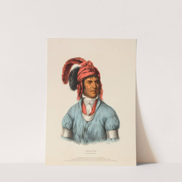 Ledagie. A Creek Chief (1843_1838) by Charles Bird King