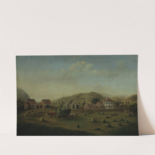 Leete Farm, West Claremont, New Hampshire (ca. 1822) by Francis Alexander