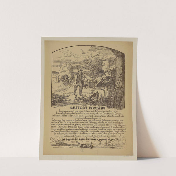 L’effort paysan (1918) by Victor Prouvé