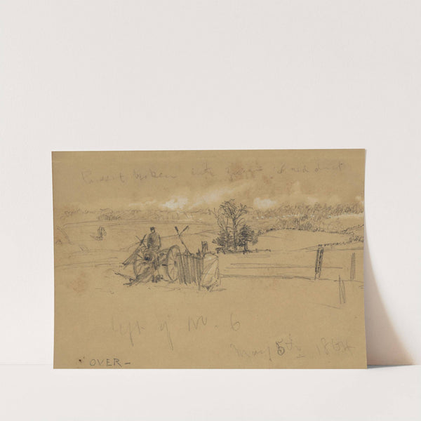 Left of No. 6, May 5th, 1864 (1864) by Alfred Rudolph Waud