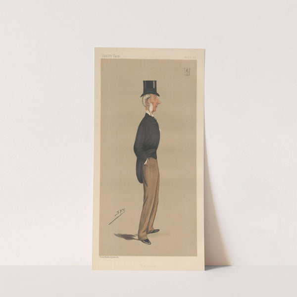 Legal; ‘Wokingham’, Sir George Russell, March 2, 1889 (1889) by Leslie Matthew Ward