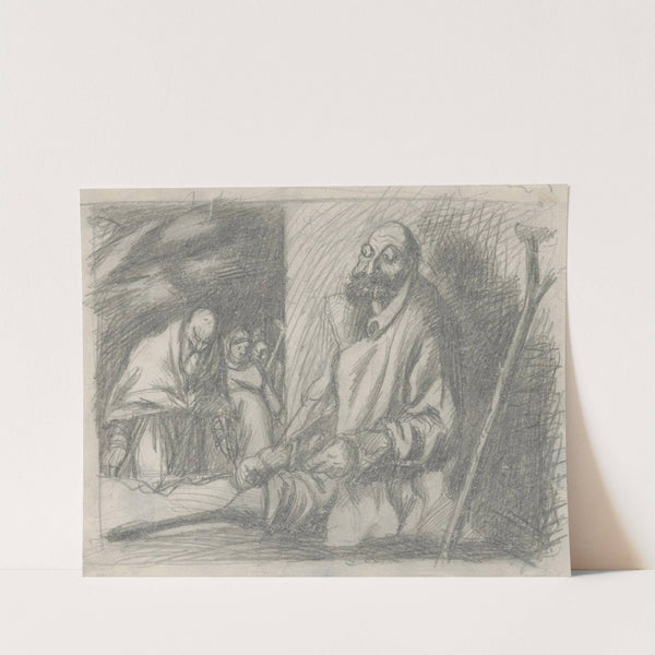 Legless Beggar Seated by the Wall by Ján Novák