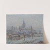 L’église de Bennecourt, Effet de neige by Gustave Loiseau